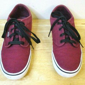 Vans Off the Wall Unisex Youth Skate Shoes, Sneakers, Burgundy/Maroon Size 5.5